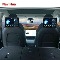 Lecteur DVD vidéo pour appuie-tête de voiture Android avec écran tactile, moniteur d'appuie-tête, lecteur MP5, moniteur LCD pour siège arrière de voiture pour la série Tesla
