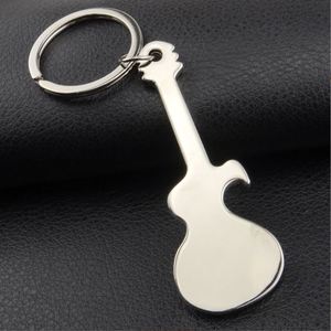 Venta al por mayor Barra de música creativa, tienda práctica regalo colgante Metal Vintage guitarra abrebotellas llavero/ - Product Image 6