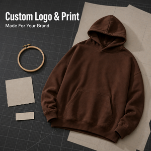 เสื้อฮู้ดดี้คุณภาพสูง 400GSM หนานุ่ม ทรงโอเวอร์ไซส์ สำหรับผู้ชาย แบบเรียบ ไม่มีลาย สกรีนโลโก้ได้  พร้อมเสื้อสเวตเชิ้ตผ้าฟลีซ - Product Image 4