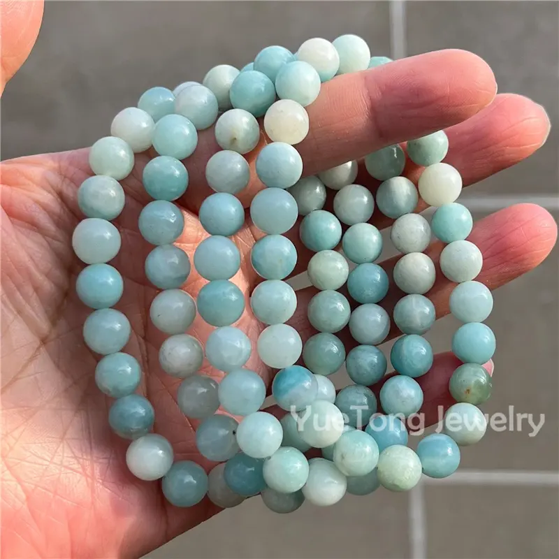 Wholesale 4/6/8/10mm Round Natural Stone Beads Bracelet Birthstone Healing Quartz Crystal Gemstone Bracelet For Men Women Girl