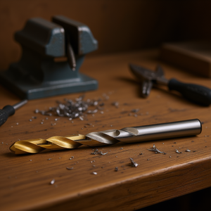 Foret hélicoïdal HSS 3,5 mm, longueur 70 mm, tête revêtue de TiN, multi-usages - Product Image 3