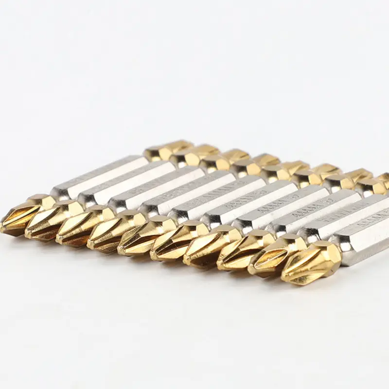 Magnetic Double Head Titanium Plated Ccross Head Screwdriver Bits