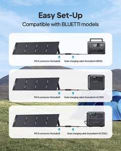 BLUETTI monocristallin pliable 350W 200W panneaux solaires portables <span class=keywords><strong>Kit</strong></span> de charge solaire pour générateur solaire centrale électrique Camping - Product Image 3