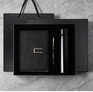 2026 Promotional Corporate Leather Notebook Gift Set With Pen and Bottle Customized Luxury A5 Journal Stationery Note Book - Product Image 1