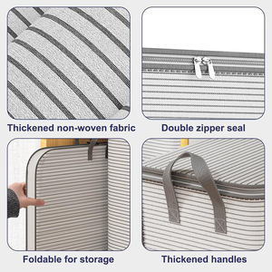 Best Household 250L Large Capacity <b>Bedding</b> Storage Bag Quilt Storage Container Clothes Storage Bag Wardrobe Organizer Moving Bag - Product Image 4