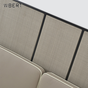 Wbert เตียงหนังหลังสูงสไตล์อิตาลีหรูหราน้ำหนักเบามีพนักพิงหลังสูงเฟอร์นิเจอร์สไตล์อิตาลี - Product Image 5