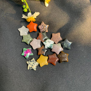 Colgante de Jade Natural con Estrella de Cinco Puntas de 15 mm, Joyería, Accesorios Pequeños, Adornos de Cristal, Adornos DIY, Ágata Pura Hecha a Mano, Moderna - Product Image 4