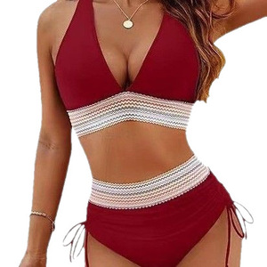 <span class=keywords><strong>Maillot</strong></span> <span class=keywords><strong>de</strong></span> <span class=keywords><strong>bain</strong></span> bikini sexy dos nu pour femme, col halter, couleur unie, ensemble <span class=keywords><strong>2</strong></span> <span class=keywords><strong>pièces</strong></span>, séchage rapide, très élastique - Product Image 5