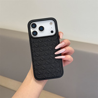 Coque de téléphone tendance pour iPhone 17 Air, embossage 3D, marque Apple, compatible iPhone 15 14 Pro Max, coque Malte 3D anti-chute, 16 Plus