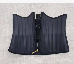 Corsetto Modellante in Lattice Senza Spalline con Chiusura a Zip, 25 Stecche in Acciaio, Doppia Compressione, Forma a W, per Sport - Product Image 4