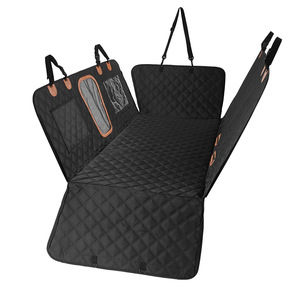 Funda para asiento trasero de coche para mascotas, 137x164cm, acolchada, protector de asiento para perros con bolsillos de almacenamiento - Product Image 5