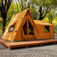 Tente de glamping gonflable OEM 2026 avec tissu en coton TC, tente pneumatique imperméable pour le camping en plein air