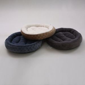 OEM ODM Warm Pet Cats Dogs Warm Soft Plush Round Pet <b>Nest</b> Comfortable Washable Non Slip Pet Sleeping <b>Bed</b> - Product Image 6