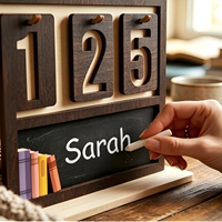 Compteur de livres lus en bois rotatif pour le suivi de la lecture, décoration de table, cadeau pour les lecteurs et les amoureux des livres