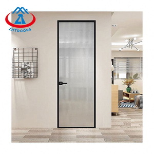 Zhtdoors Vente en gros Usine chinoise Bonne qualité Double verres Portes <span class=keywords><strong>de</strong></span> <span class=keywords><strong>garage</strong></span> coulissantes automatiques télescopiques en acrylique - Product Image 5
