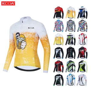 Team Tops Long Sleeve Racing Bicycle Cycling Wear Quick Dry Mens Sports Wear Cycling Jersey