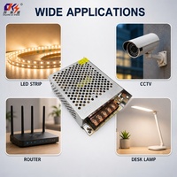 Alimentation à découpage AC/DC SMPS 60W 12V 5A 24V 2.5A, sortie 220V 110V 50/60Hz, pour bande LED, CCTV, usage industriel