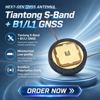 Antenne GNSS SHJJTT002 FALAYI S-Band + B1/L1 avec VSWR de 1,5, impédance de 50 ohms, polarisation circulaire droite (RHCP)