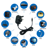 Adaptador de Corriente CA/CC con Certificación UKCA, 5V 0.5A 2.5W, Conexión a Enchufe de Pared del Reino Unido, 5 Voltios 0.5 Amperios 500mA, Material de PC, Fuente de Alimentación LED