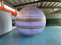 Globe lunaire gonflable sur mesure pour la décoration sur le thème de l'exploration spatiale, gonflables publicitaires