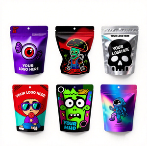 3.5G 7G 14G 28G 1 Pound Custom Printed Plastic Stand up Doypack Pouch Smell Proof 3.5 Grams Mylar <b>Bags</b> - Product Image 3