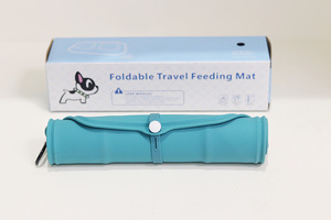 Custom Logo <b>Silicone</b> Double Bowl Portable Non-Slip Dog Food Supplies Outdoor Folding Cat Dog Bowl <b>Mat</b> Promotional Pet Travel - Product Image 4