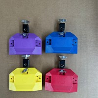 Plastic Bangzi Orff Percussion Instruments Tambourine Drumset Band Accompaniment Accessories High and Low Pitch Plastic Square