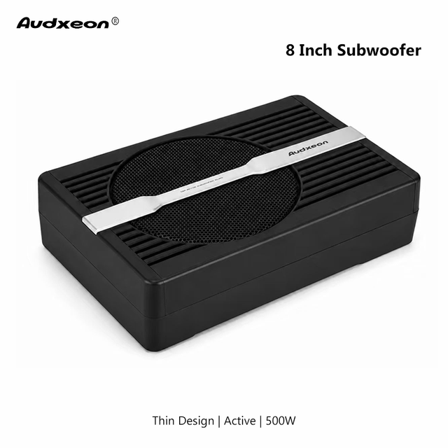 Sound Quality 8 Inch Car Subwoofer Single Max Power 500W Underseat Subwoofer Activo with Weight Material
