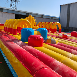Juegos deportivos gigantes al aire libre para adultos, carrera inflable, carrera de obstáculos inflable para adultos y niños - Product Image 5