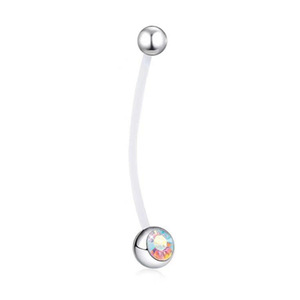 Anneau de <span class=keywords><strong>nombril</strong></span> en acrylique souple <span class=keywords><strong>pour</strong></span> <span class=keywords><strong>femme</strong></span> <span class=keywords><strong>enceinte</strong></span>, multicolore, best-seller transfrontalier, <span class=keywords><strong>piercing</strong></span> long <span class=keywords><strong>pour</strong></span> <span class=keywords><strong>nombril</strong></span> - Product Image 6
