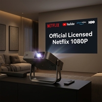 Proyector Inteligente Android BYINTEK 1080P con Enfoque Automático, Netflix y HBO Oficiales, WiFi 6, BT5.4, 41 Idiomas, Beamer C304 para Reventa al por Mayor