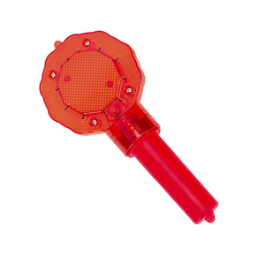 Cônes de signalisation routière à LED jaunes haute luminosité, haute visibilité, alimentés par batterie, non réfléchissants, en polycarbonate, forme fleur de prunier - Product Image 6