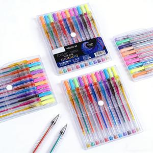 Stylos gel multicolores vibrants à effets multiples avec pointe de 1,0 mm, 12 à 48 couleurs pour la peinture, le journalisation, le gribouillage, les étudiants et les amateurs - Product Image 1