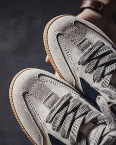 شعار مخصص للرجال جودة جلد حقيقي أحذية رياضية للرجال عارضة المدرب الصانع في الصين - Product Image 4