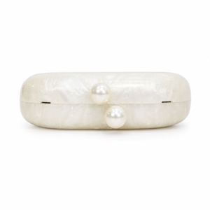 Customizable <b>white</b> Luxury marble texture <b>clutch</b> Acrylic evening <b>bag</b> party Bridal purse handbag modern acrylic purse - Product Image 3