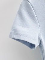 Vente en gros de robe polo en coton à col ras du cou en coton côtelé pour femmes avec logo personnalisé robe polo unie à boutons à la mode pour femmes robe polo de rue