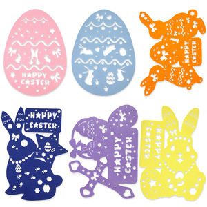 Frühlings-Oster-Tischset aus Filz, Hasen- und Eierform, rutschfeste Tischsets, hitzebeständig, langlebig, für Esstischdekoration - Product Image 6