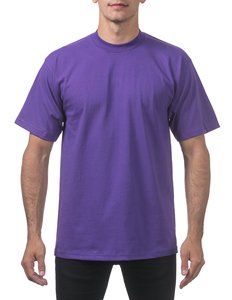 Camiseta de algodón pesado de larga duración Solidez del color-Cuello redondo para hombre, manga corta - Product Image 4