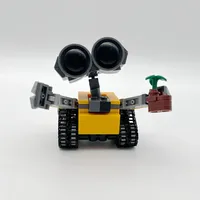 Más de 200 Piezas de Mini Robots Wall-e, Bloques de Construcción MOC, Kits de Ladrillos DIY, Juguetes Creativos para Niños, Regalos para Niños y Adultos