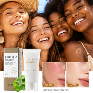 IREV SPF50+ Centella Asiatica Light <strong>Sunscreen</strong> Centella Asiatica Extract Soothes and Moisturizes Uv Protective <strong>Sunscreen</strong> SPF50+ - Product Image 5