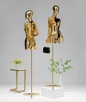 Lavinia 2025 maniquí nueva moda cromo oro mujeres con cuerpo elegante soporte de Metal y Base de plástico para exhibición de Boutique