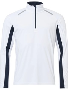 Printemps et automne Golf T-shirts de randonnée respirants à manches longues pour hommes et femmes Sports de plein air avec col montant à demi-zip - Product Image 5