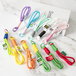 Porte-clés en macramé pour sac à main, décorations de sac à main pour femmes, en cordon de nylon <span class=keywords><strong>double</strong></span> fait à la main, plusieurs couleurs - Product Image 5