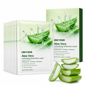 Mascarilla Facial de Gel de Aloe Vera al por Mayor, Hidratante, <span class=keywords><strong>para</strong></span> el Cuidado de <span class=keywords><strong>la</strong></span> <span class=keywords><strong>Piel</strong></span>, <span class=keywords><strong>Productos</strong></span> de Belleza Aclarantes, Calmantes y Humectantes - Product Image 1