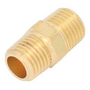 Brass Threaded Connector Double External NPT Adapter For Hydraulic Air Water Pipes 18-1 Copper Plug In - Product Image 1