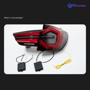 Dedicado 10-17 para BMW X3 Conjunto de lámpara trasera F25 LED Water Turn Luz trasera Modificación con lente roja Horse Racing Welcome - Product Image 4