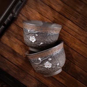 Tazza da Tè in Ceramica, Tazza Singola Non Smaltata in Stile Giapponese, Lusso Leggero Retrò Antico Tazza da Tè Cinese - Product Image 3