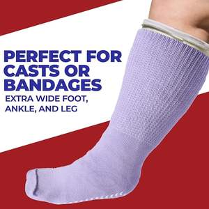 Calcetines Anchos de Bambú para Diabéticos, Antideslizantes, Antibacterianos, con Suela Gruesa, Ajuste Holgado, Sin Compresión - Product Image 6