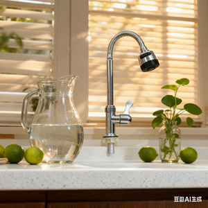 Grifo de Cocina de Plástico en Oferta, Montado en Cubierta, Monomando, para Baño, Cocina, Villa, Apartamento, con Rociador Extraíble, Núcleo de Válvula de Cerámica - Product Image 4