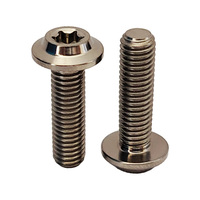 Vis en titane GR5 M5*18mm, prix usine, vis à tête parapluie, vis à tête Torx interne, vis de frein de haute qualité